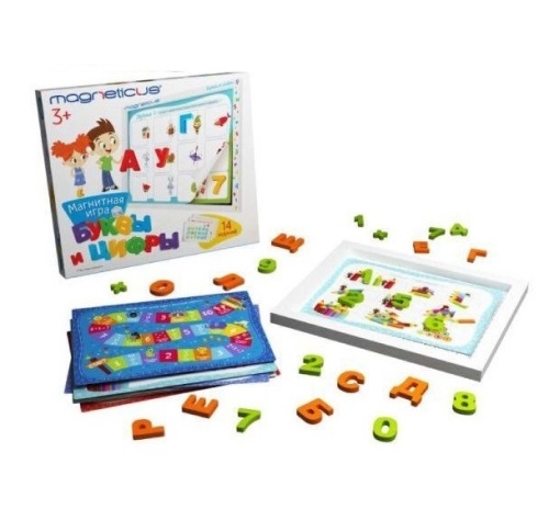 Игровой набор - Буквы и Цифры, в картонной коробке  